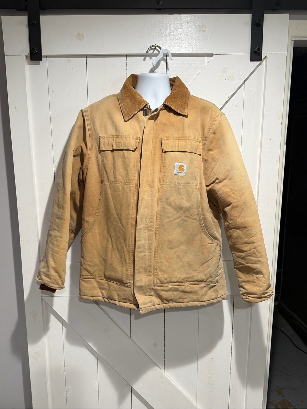 Carhartt Tan Duck Work Jacket - Men's Canvas Coat